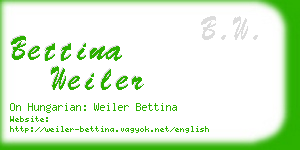 bettina weiler business card